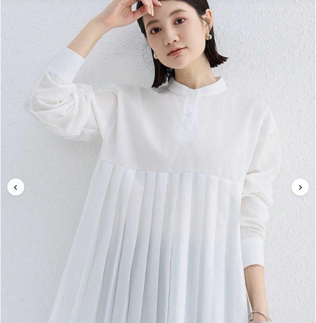 乐天商城 - ＼全品20％OFFクーポン お買い物マラソン開始4時間／プリーツシャツ レディース トップス 長袖 無地 体型カバー ゆったり 上品 大人可愛い カジュアル 通勤 オフィス 春 夏 秋 2026年