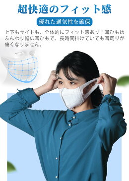 不織布マスク【国内発送 送料無料】超快適マスク 10枚セット 使い捨てマスク 在庫あり 3D超立体マスク 3層構造 ウィルス対策 超精密99％カット マスク 白 mask ますく ウレタンマスク 花粉 飛沫カット