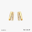 ピアス ダイヤモンド イエローゴールド K18 18金 ゴールド WISP ウィスプ ジュエリー ギフト プレゼント スタッドピアス シンプル ダイヤ(4)