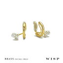 イヤリング ノンホールピアス キュービック ゴールド 金属アレルギー対応 ニッケルフリー ゴールド 痛くない WISP ウィスプ ジュエリー ギフト プレゼント...