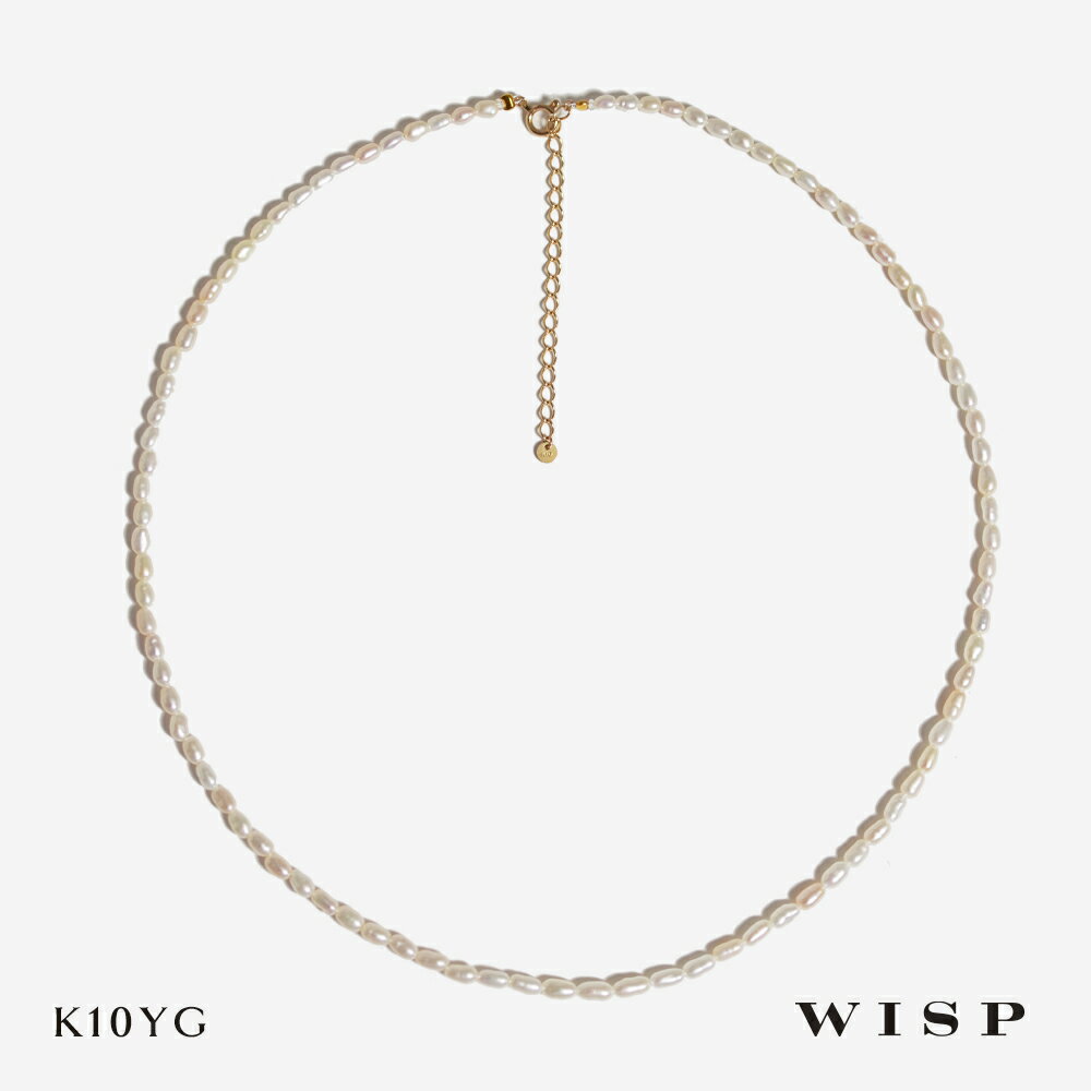 Pearl - ネックレス 淡水パール タンスイパール K10 10金 イエローゴールド WISP ウィスプ ジュエリー アクセサリー ギフト プレゼント 記念日