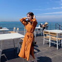 レディース ワンピース シャツ 長袖 襟付き ウエストリボン サイドスリット かわいい きれいめ シンプル カジュアル おしゃれ レトロ こなれ感 ラフ 個性的...