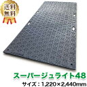 スーパージュライト48(1,220×2,400mm)厚み17mm 樹脂製敷板【送料無料】個人配送不可◇沖縄・離島除く◇