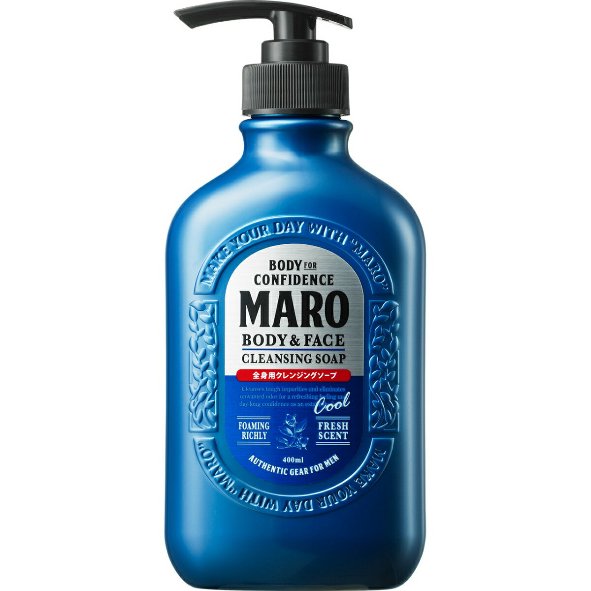 【MARO　マーロ】全身用 クールクレンジングソープ 400ml ボディシャンプー／ボディソープ