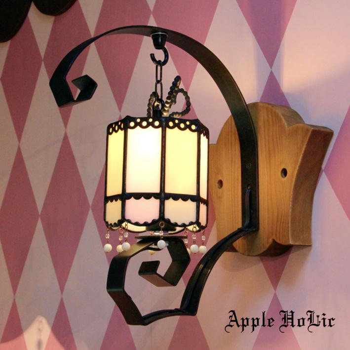 ブラケットライト 【Marie Belle・マリィベル】 LED対応 リボン 壁掛け照明 ステンドグラス ランプ