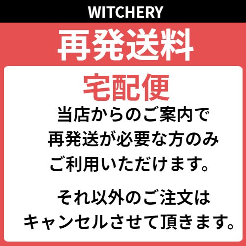 【ウィッチェリー専用】再発送料金(宅配便) 【ウィッチェリー専用】再発送料金(宅配便)