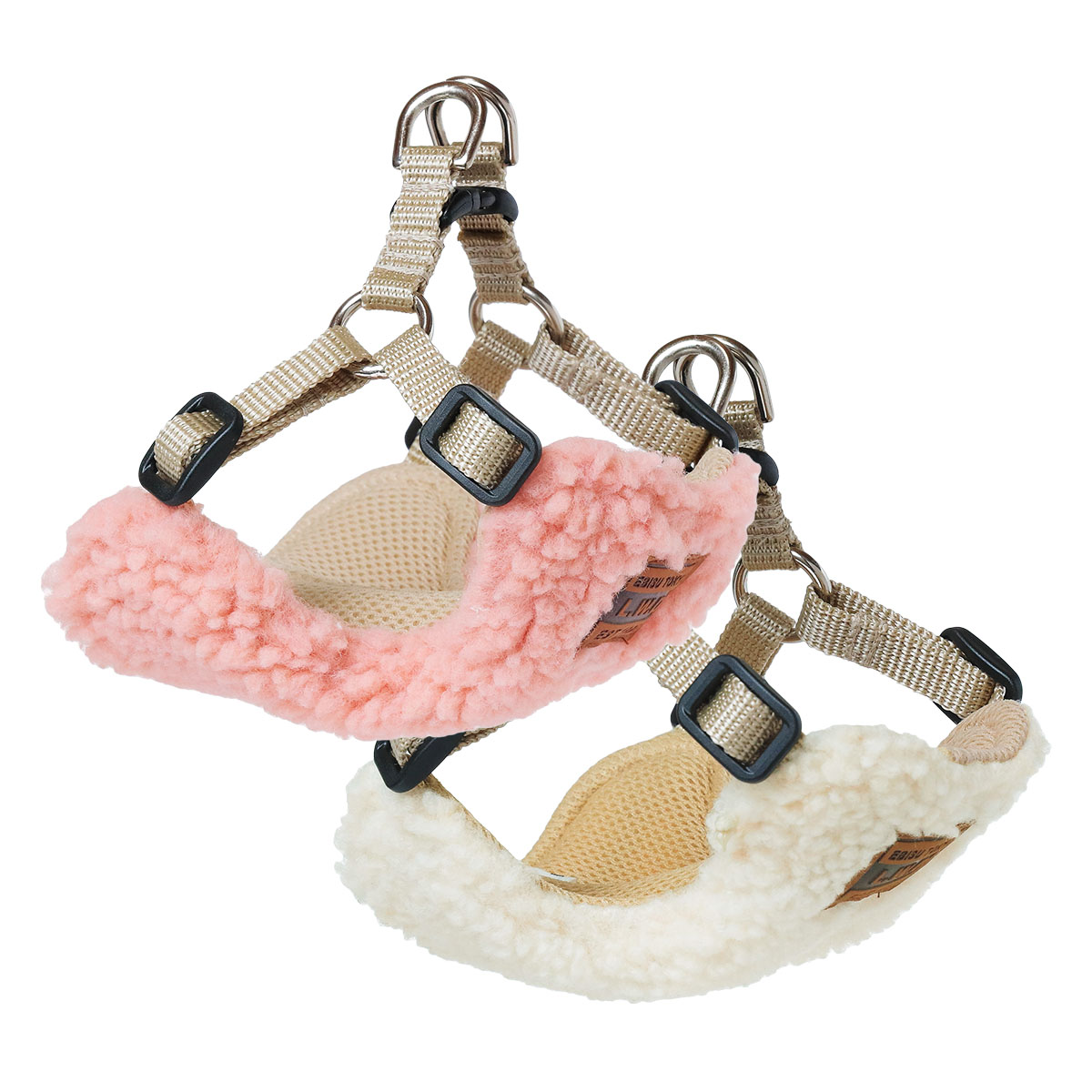 【犬 小型犬 冬用 ハーネス ボア】イージーハーネス ボア 1号～4号 犬と生活 L.W.D. ［lwd 散歩 お出かけ 秋冬 簡単装着 あったか おしゃれ かわいい 器官虚脱 オシャレ 付け方 簡単］