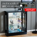 【訳あり アウトレット】コレクションケース 幅75cm コレクションボード ガラスショーケース ロータイプ 完成品 ショーケース ガンプラ キュリオケース 【フェリックス75L】