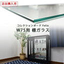 ★1000円/500円/300円クーポン配布中★ 【単品購入用】 追加棚ガラス(面取り) (フェリックス75 スペクトル75専用) 幅75cm 棚ガラスダボセッ...