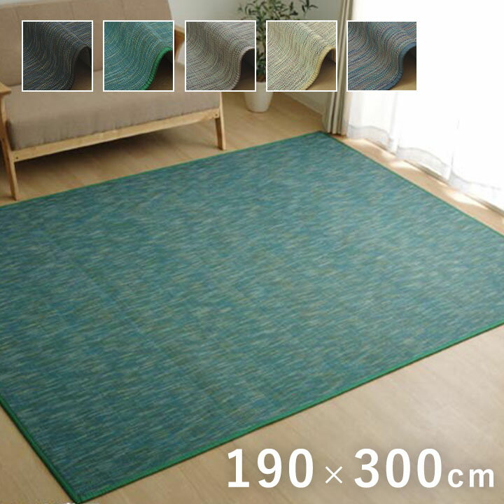 Rakuten - 【1000円OFFクーポン配布中！6/4(木)20時〜】 竹ラグ 竹 カーペット 夏 ラグ ラグマット 190×300cm オールシーズン カーペット センターラグ バンブー ずれない 子供部屋 リビング 滑り止め 敷物 ござ DXフォース