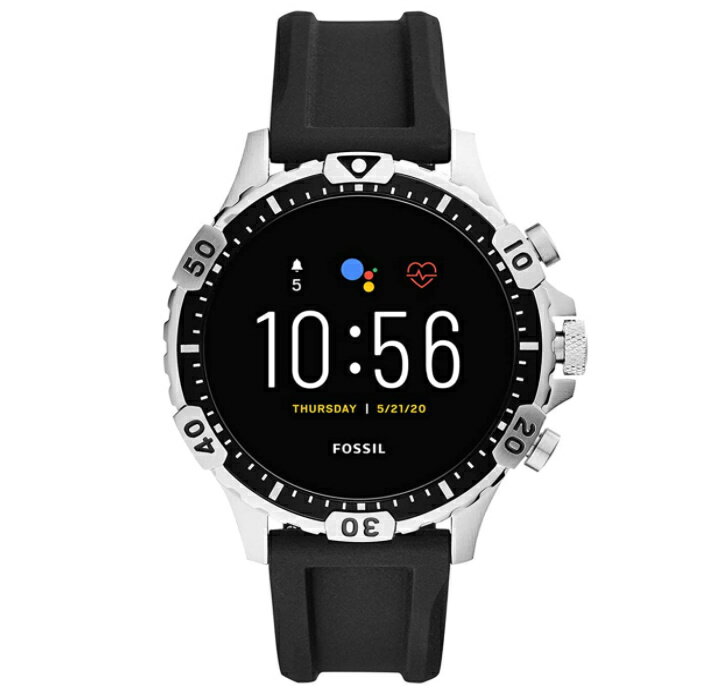 フォッシル 腕時計（メンズ） [フォッシル] FOSSIL 腕時計 ハンドウォッチ タッチスクリーンスマートウォッチ ジェネレーション5 FTW4041 ブラック メンズ 並行輸入品