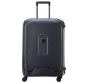 DELSEY デルセー スーツケース 大型 Lサイズ BLACK ハード キャリーケース 大容量 キャリーバッグ 軽量 TSAロック 8輪キャスター 静音 MONCEY PP素材 修学旅行