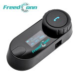 Freedconn Х 󥫥 TCOM-SC 3riders 2Ʊ? LCD꡼դ FM饸б ⲻ 󥿡 Bluetooth³ ̵ õΥ800M 10Ϣ³ IPX5ɿ