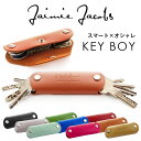 Jaimie Jacobs KEY BOY キーケース 革 カラフル ブラウン Jaimie Jacobs KEY BOY ブランド シンプル キーホルダー 鍵...