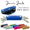 Jaimie Jacobs KEY BOY キーケース 革 カラフル ブルー Jaimie Jacobs KEY BOY ブランド シンプル キーホルダー 鍵入...