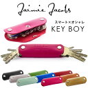 Jaimie Jacobs KEY BOY キーケース 革 カラフル ピンク Jaimie Jacobs KEY BOY ブランド シンプル キーホルダー 鍵入...