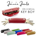 Jaimie Jacobs KEY BOY キーケース 革 カラフル レッド Jaimie Jacobs KEY BOY ブランド シンプル キーホルダー 鍵入...