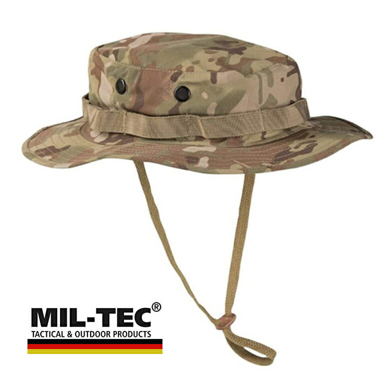 登山 帽子 メンズ ユニセックス レディース ブーニーハット【 MIL-TEC 】 MIL-TEC MULTITARN?　M サイズ 米軍タイプ3層 防水 透湿 Waterproof Breathable