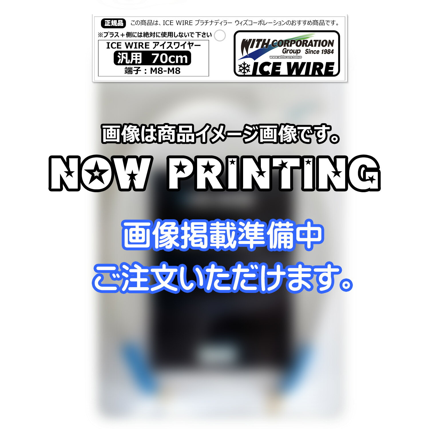 アイスワイヤー ICE WIRE 70cm 端子 M8-M8 汎用品 ハイカレント アーシング【正規品】TV番組 carXs カーエックス 紹介商品 ウィズコーポレーション
