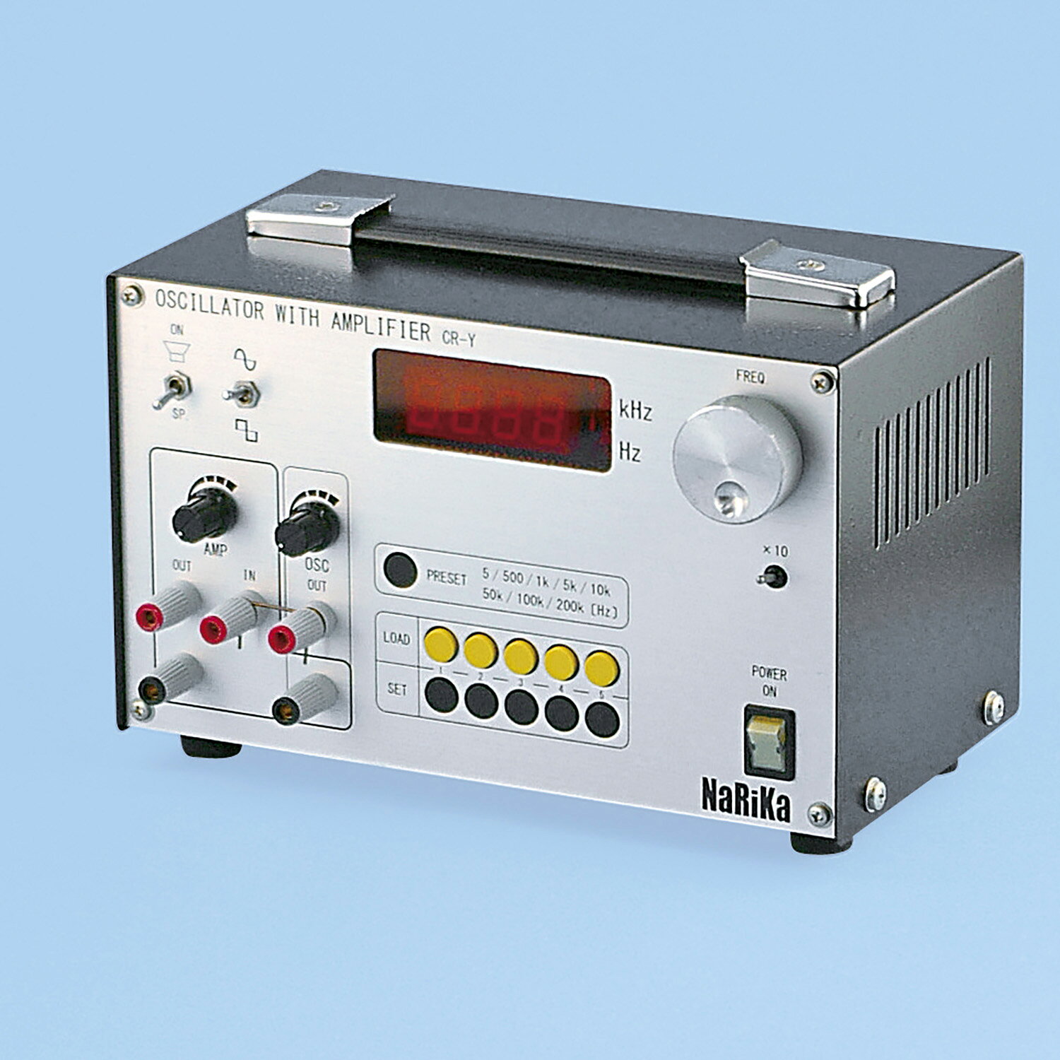 低周波発振器 増幅器 アンプ スピーカー付 CR-Y 物理実験 ナリカ A05-7632