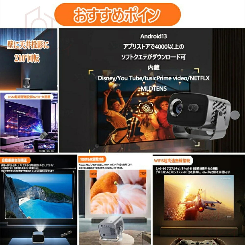 プロジェクター 業務用 電動フォーカス 小型 ...の紹介画像3