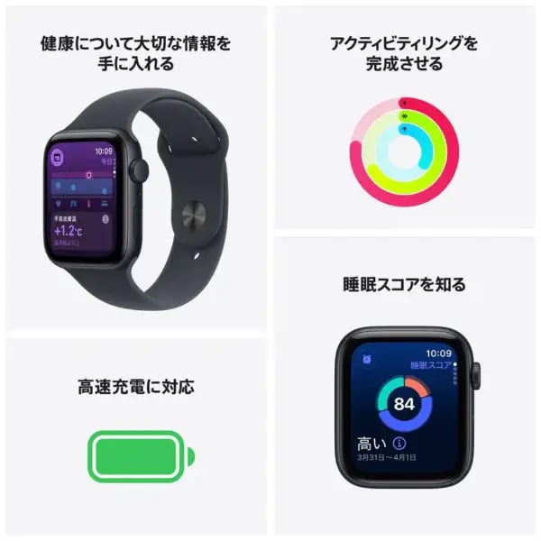 【新品 未開封】MEH34J/A Apple Watch SE 3（GPSモデル）- 40mmスターライトアルミニウムケースとスターライトスポーツバンド - S/M - Image 2