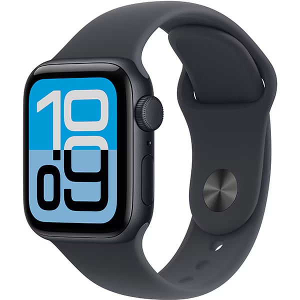 MEHC4J/A Apple Watch SE 3（GPSモデル）- 40mmミッドナイトアルミニウムケースとミッドナイトスポーツバンド - M/L