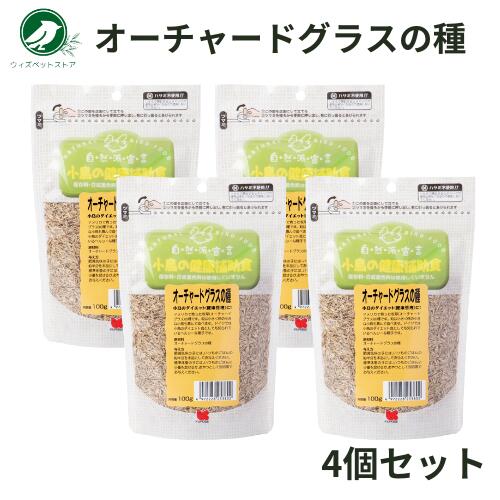 黒瀬ペットフード 自然派SP オーチャードグラスの種 100g 4個セット 小鳥 エサ おやつ ダイエット