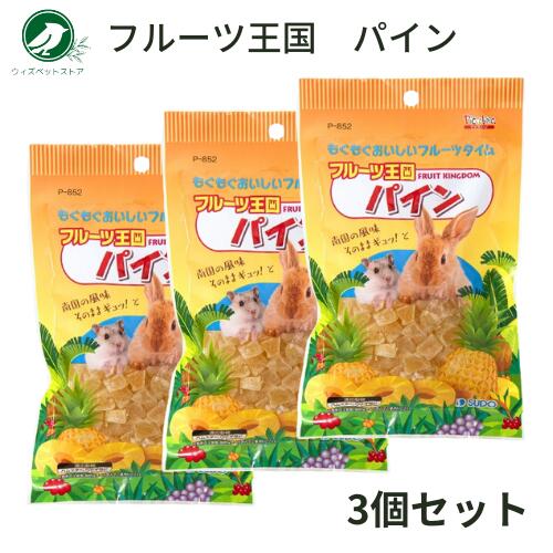 1000円ポッキリ 送料無料 うさぎ ハムスター おやつ スドー フルーツ王国 パイン 80g 3袋セット お試し ポイント消化