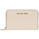 マイケルコース カードケース 32F9GJ6D0L Michael Michael Kors Small Pebbled Leather Wallet (Soft Pink) JET SET スモール ジップアラウンド カードケース (ソフトピンク) Jet Set Leather Zip-Around Card Case