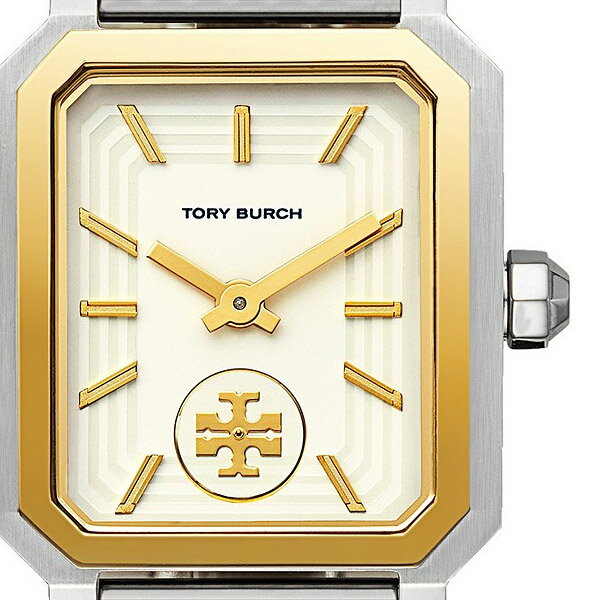 トリーバーチ 腕時計 Tory Burch TBW1509 ROBINSON WATCH, STEEL/ROSE-GOLD/IVORY, 27 X 29 MM (Ivory / Silver / Rosegold) ロビンソン ウォッチ 時計 (マルチ) 新作 正規品 アメリカ買付 レディース アクセサリー ギフト