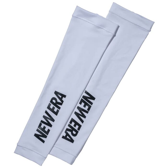 ニューエラ NEW ERA 13549228 アームスリーブ ワードマークロゴ ホワイト✕ブラック ARM SLEEVES アームカバー 日除け