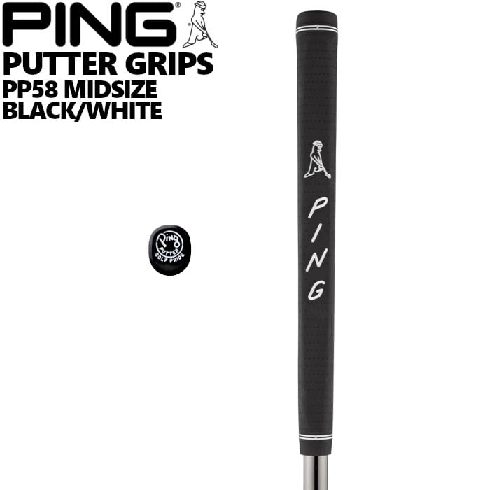 Rakuten - ピンゴルフ PING PP58 MIDSIZE ブラック/ホワイト パターグリップ