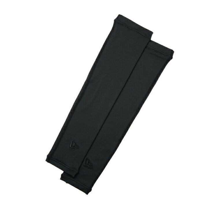 ニューエラ NEW ERA 14393737 ロング アームスリーブ フラッグロゴ ブラック × ブラック LONG ARM SLEEVES アームカバー
