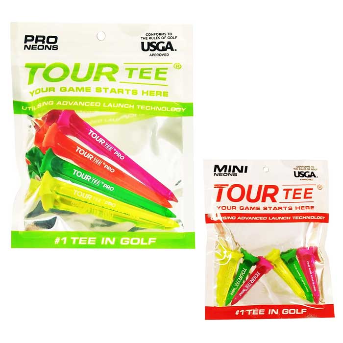 ツアーティー TOUR TEE GOLF TEE NEONS T-489 T-491 ネオンカラー ロング ショート