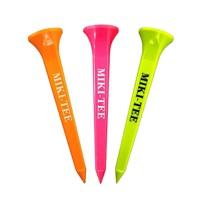Rakuten - SUBEッティ MIKI-TEE SUBETEE 三貴ティー ゴルフ ティー 佐伯三貴 プロ コラボ スーパーテフロンチップ バックスピン低減 飛距離性能UP スベッティー 80mm 3本