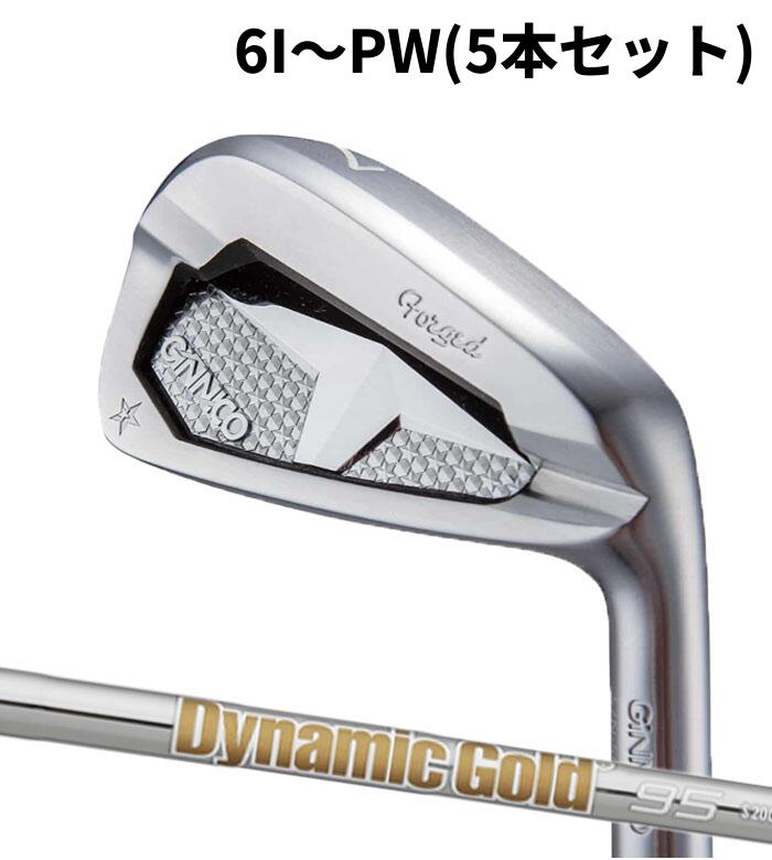 (カスタムクラブ)イオンスポーツ ジニコ EON GINNICO PC IRON Dynamic Gold 95 6I～PW(5本セット)アイアン