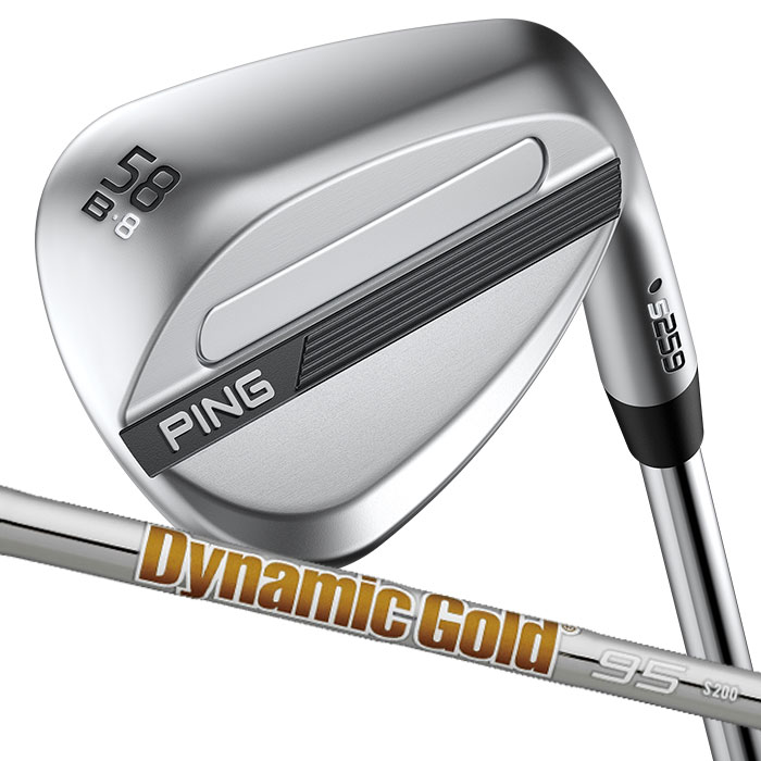 Rakuten - ピン ゴルフ PING S259 クロム ウェッジ B GRIND バウンスグラインド ウエッジ Dynamic Gold 95 日本正規品 左右選択可