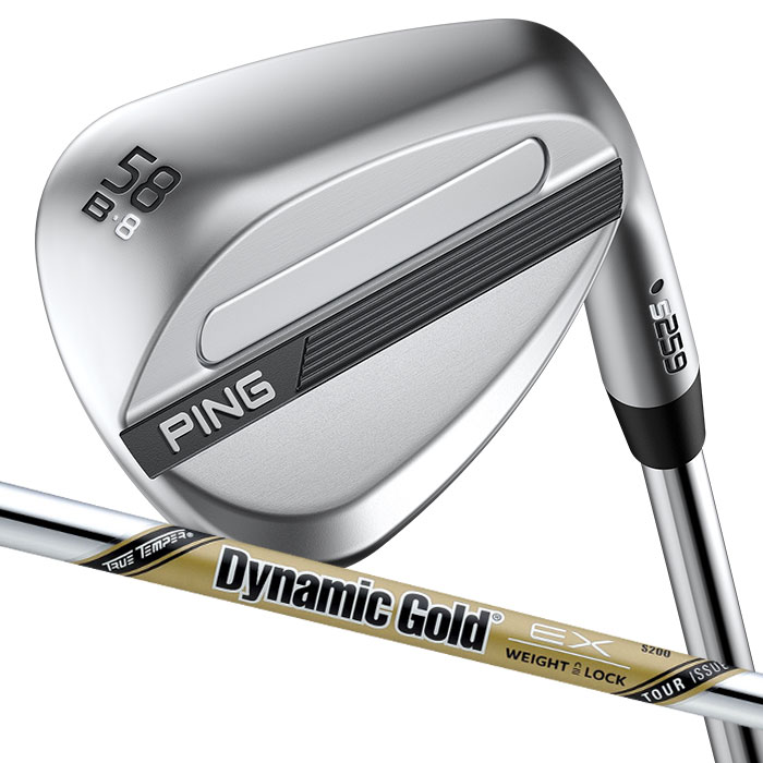 Rakuten - ピン ゴルフ PING S259 クロム ウェッジ B GRIND バウンスグラインド ウエッジ Dynamic Gold EX TOUR ISSUE 日本正規品 左右選択可