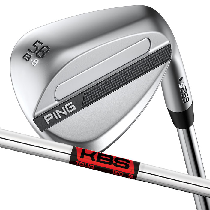 Rakuten - ピン ゴルフ PING S259 クロム ウェッジ B GRIND バウンスグラインド ウエッジ KBS TOUR LITE 日本正規品 左右選択可