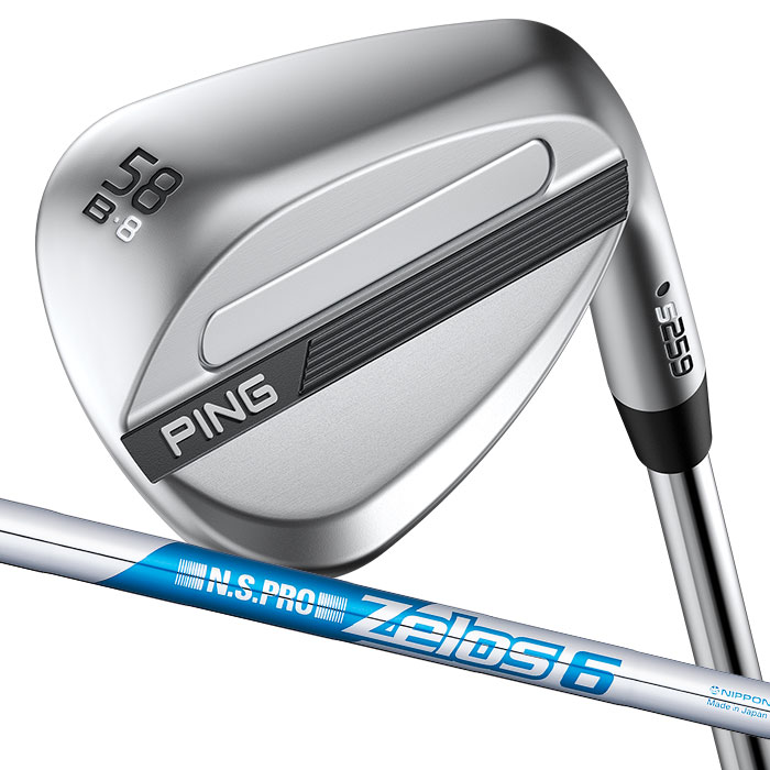 Rakuten - ピン ゴルフ PING S259 クロム ウェッジ B GRIND バウンスグラインド ウエッジ ZELOS 6 日本正規品 左右選択可