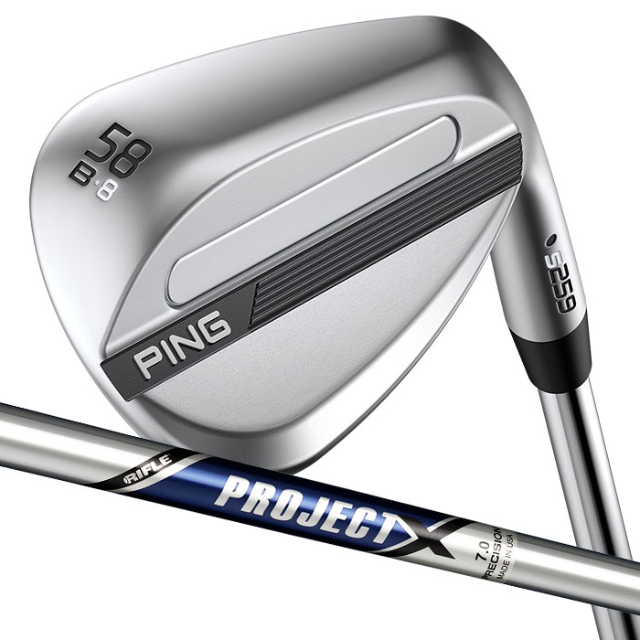 Rakuten - ピン ゴルフ PING S259 クロム ウェッジ B GRIND バウンスグラインド ウエッジ PROJECT X RED 日本正規品 左右選択可