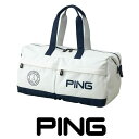 ピン ゴルフ PING GB-U2301 SOFT PU ボストンバッグ 36832-01 BOSTON BAG ゴルフバッグ ホワイト その1