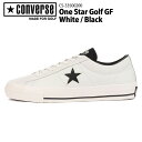 コンバース CONVERSE 33500200 ONE STAR スパイクレス ゴルフ シューズ ワンスター ゴルフ GF ホワイト/ブラック