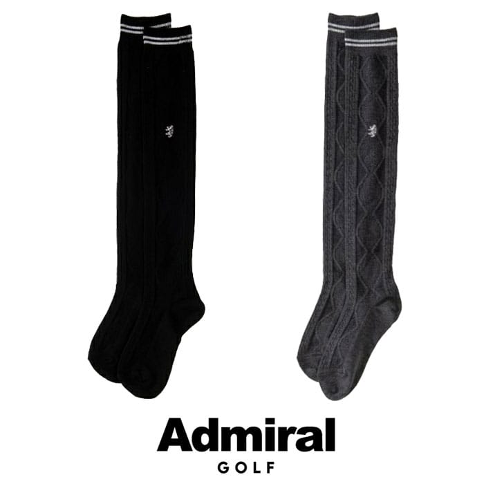 アドミラル admiral ADMB320F レディース ニーハイ ソックス ゴルフ 靴下 フリー(23-25cm)