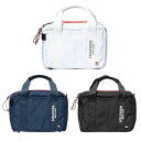 トミーヒルフィガー TOMMY HILFIGER THMG4SBD ダブルジッパー ROUND BAG カートトート ラウンドバッグ ゴルフ 小物入れ