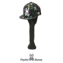 サイコバニー Psycho Bunny PBMG3FHA PB×NEW ERA コラボ ドライバー用 ヘッドカバー キャップ型 ニューエラ 1w DR用