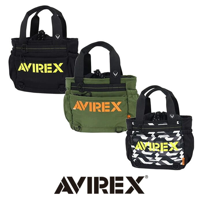 アビレックス ゴルフ AVIREX AVG2F-BA8 カートバッグ ミリタリー ラウンドバッグ ゴルフバッグ ミニトート 巾着式カートバッグ