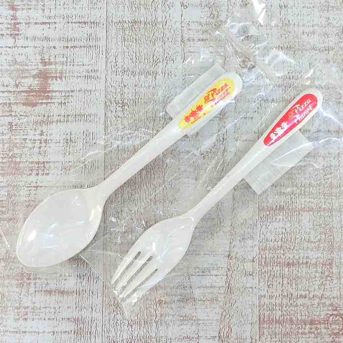 樂天商城 - ディズニー 通販 ピザプラネット 樹脂製 スプーン フォーク 18cm セット 無料 ギフトラッピング カトラリー おみやげ お土産 トイストーリー トイ・ストーリー