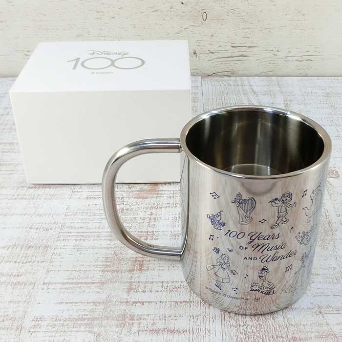 【アウトレット わけあり お得！】 ディズニー 映画 ディズニー カンパニー 100周年 ステンレス 2重 マグカップ 300ml ミッキーマウス 無料ギフトラッピング マグ カップ コップ おみやげ お土産 保温 保冷